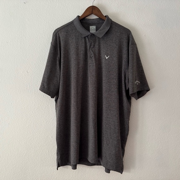 Callaway Opti Dry Golf Polo Shirt XXL Sporty Gray Mens Athleisure Minimalist - Picture 8 of 8
